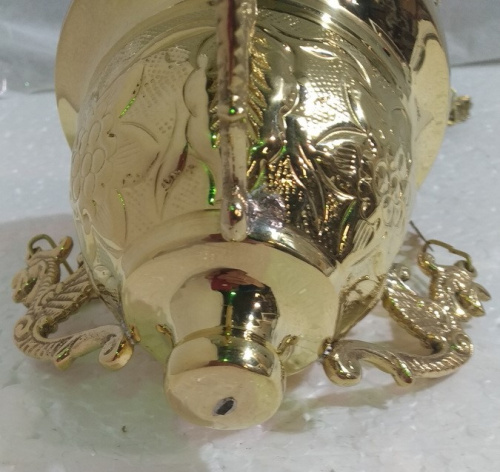 Купить лампада подвесная, латунь, 11,5х15,5 см, №2, у 13-0149 фото 3