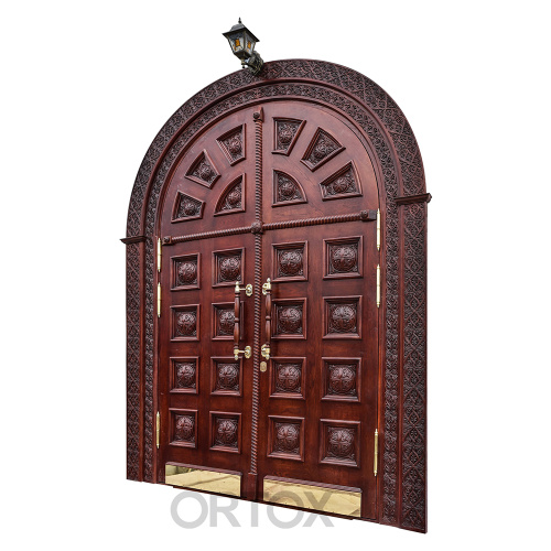 Храмовая дверь с двумя порталами, 327х243 см фото 2