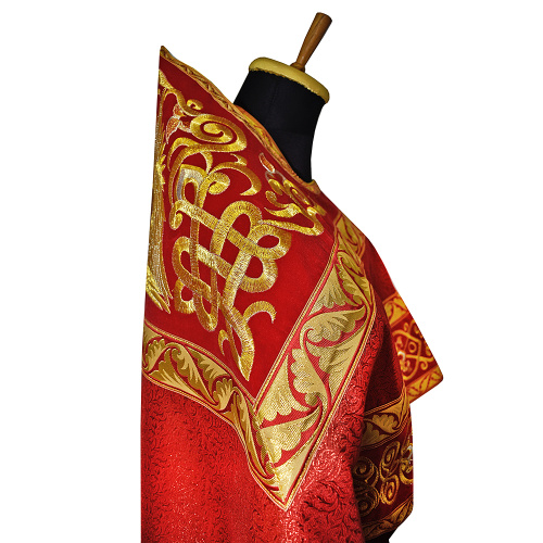 Иерейское облачение красное, парча, бархат, вышивка фото 3