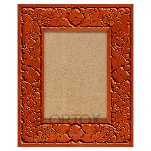 Резная рамка для иконы, цвет "кипарис", ширина 12 см фото 2