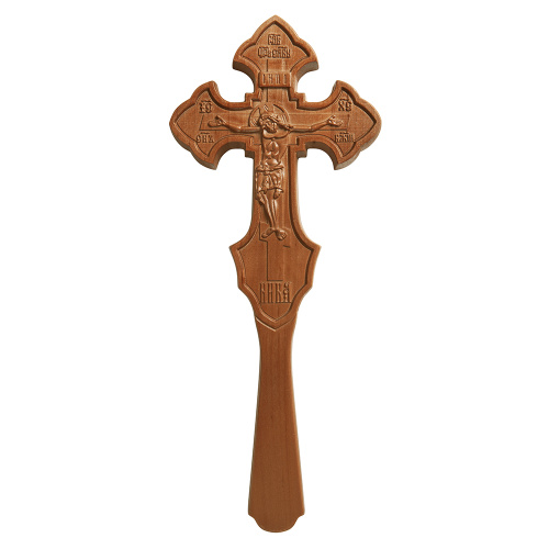 Крест требный деревянный криновидный, 11,5х27,5 см