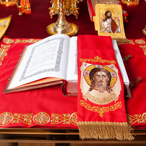 Закладка для Евангелия с иконой Спаса Нерукотворного, 160х14,5 см фото 4