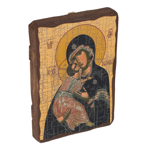 Икона Божией Матери "Владимирская", под старину №2 фото 2