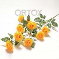 Цветы искусственные "Ветка розы" №3, цвета в ассортименте