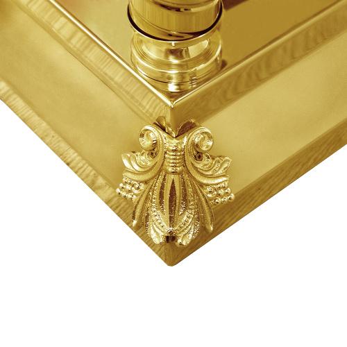 Облачение на престол "Золотые своды", чеканка, высота 107 см фото 2