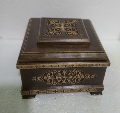 Ковчег для мощей деревянный, 20х20х14 см, У 285-0124 фото 2