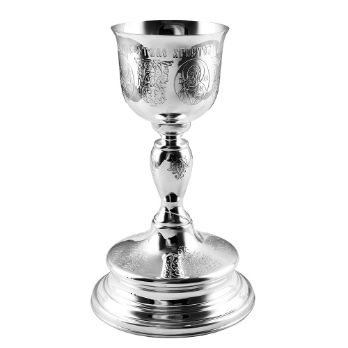 Евхаристический набор из 7 предметов на 0,25 л, ювелирный сплав, серебрение фото 3