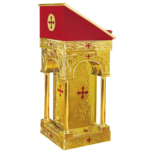 Аналой боковой "Палестинский", чеканка, литье, 52х52х120 см  фото 4