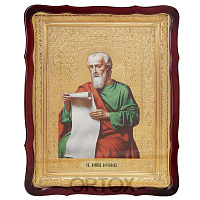 Икона большая храмовая апостола Иоанна Богослова, фигурная рама