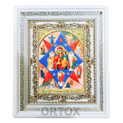 Икона Божией Матери "Неопалимая Купина", 24х28 см, багетная рамка