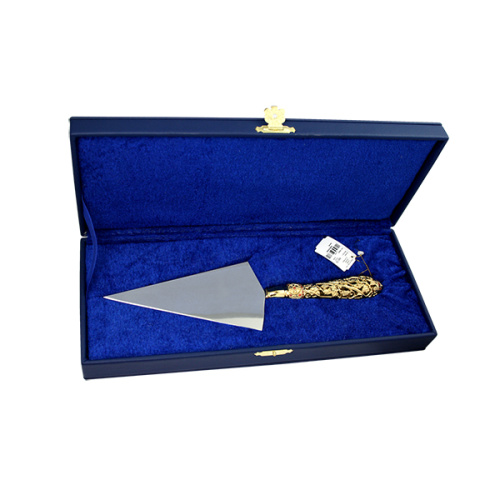 Копие с ажурной ручкой из ювелирного сплава в позолоте с фианитами, длина 11 см фото 2