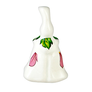 Гасильник для свечей фарфоровый "Цветок луговой" белый, 3х5 см (с рисунком)