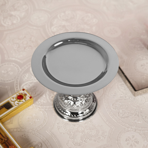 Дискос № 28, латунь, нержавеющая сталь, никелирование, Ø 12 см фото 3