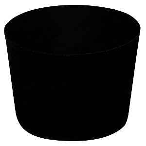 Камилавка черная, бархат, размер 57 (прямая)