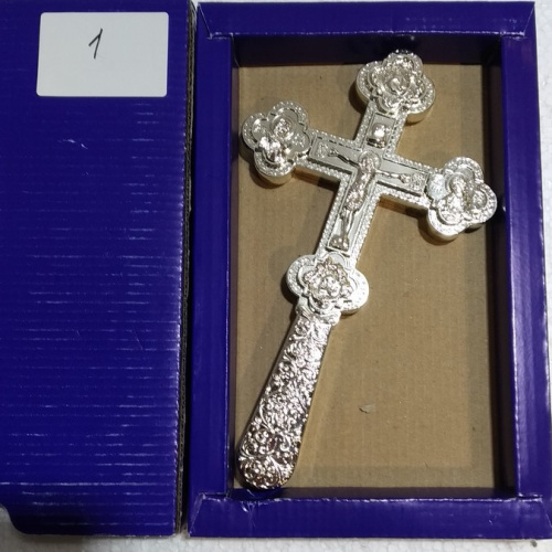 Крест требный латунный, 12x21 см, У-0629 фото 2