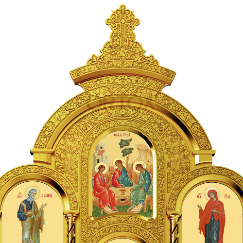Иконостас "Владимирский" пятиярусный позолоченный, 690х860х45 см фото 9
