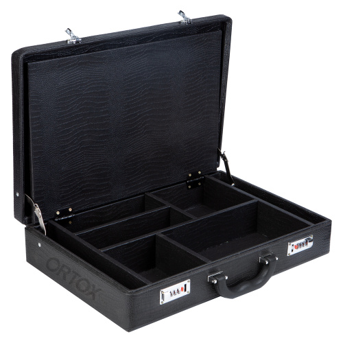 Требный чемодан без наполнения, 49,5х34,5х11 см, экокожа