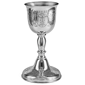 Потир на 0,25 л, комбинированный, с серебрением, 11,3х20,5 см (гравировка)