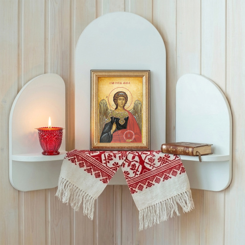 Икона Архангела Михаила в пластиковой рамке, 13х1,5х18 см фото 2