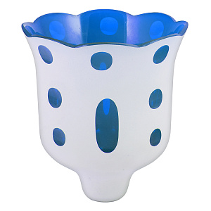 Стаканчик для лампады №7, 12,2х13,5 см (синий)