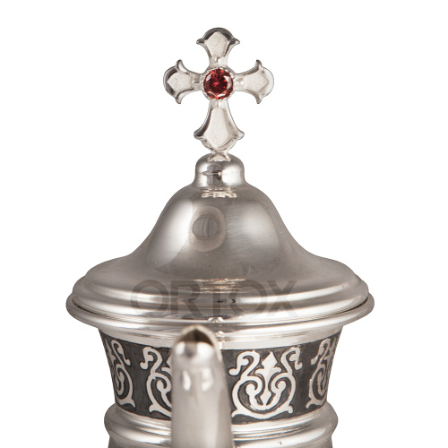 Чайник для теплоты из латуни в серебрении, высота 25 см, 0,7 л фото 6