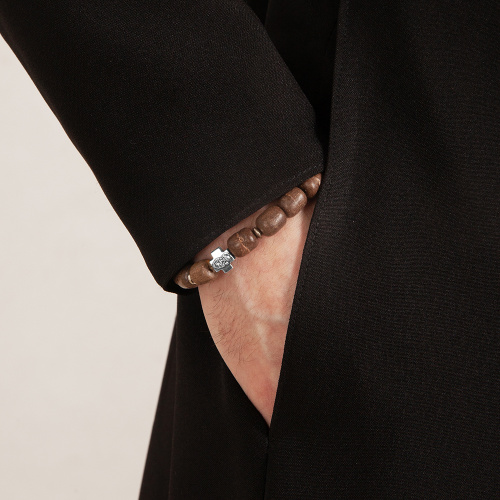 Браслет-четки из ладанного дерева, коричневый фото 3 Браслет-четки из ладанного дерева, коричневый фото 3