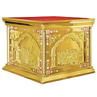 Облачение на престол "Золотые своды", эмаль (высота 107 см)