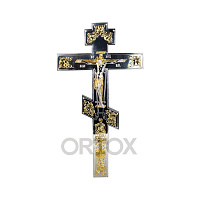 Крест "Напрестольный" серебряный с позолотой