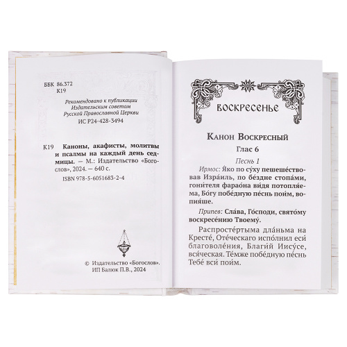 Каноны, акафисты, молитвы и псалмы на каждый день седмицы. Карманный формат фото 3