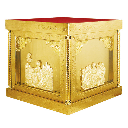 Облачение на престол "Золотые своды" с прямым основанием, высота 105 см