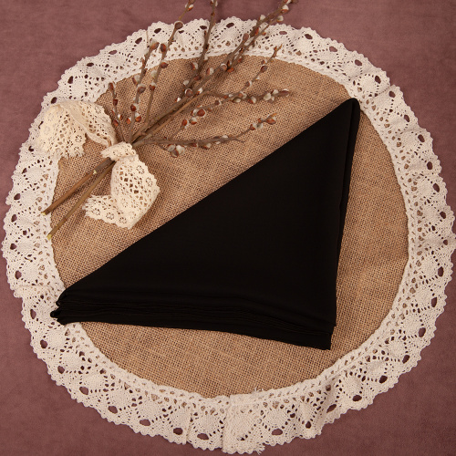 Платок, креп-шифон, цвета в ассортименте, 100х100 см фото 9