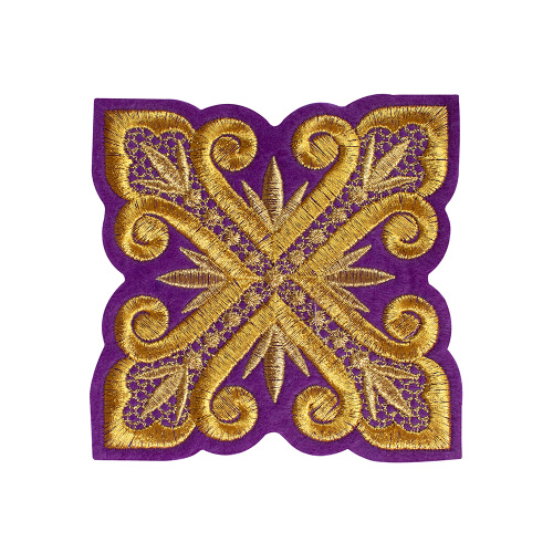 Набор крестов для иерейского облачения фиолетовый, золотая нить фото 4 Набор крестов для иерейского облачения фиолетовый, золотая нить фото 4