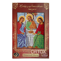 Набор для вышивания бисером "Икона Пресвятой Троицы", 19х24 см