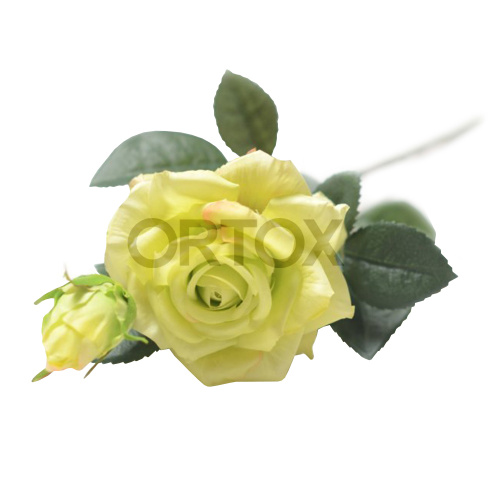 Цветы искусственные "Ветка розы" №1, цвета в ассортименте фото 2