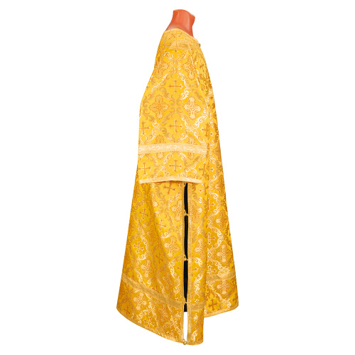 Стихарь алтарника желтый, церковный шелк фото 2