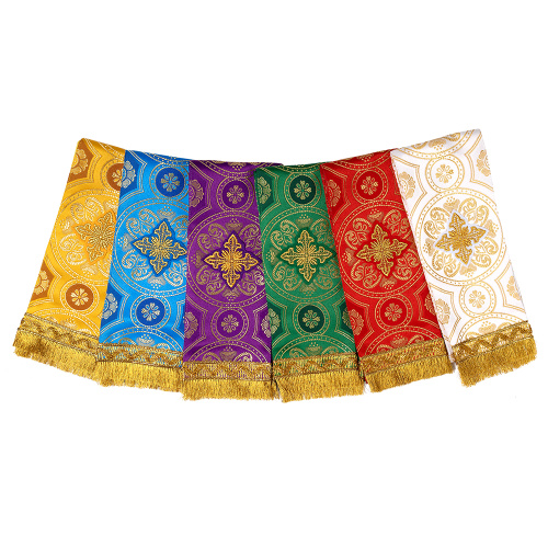 Закладка для Апостола, шелк "Горненский", с золотом, 100х10 см фото 6 Закладка для Апостола, шелк "Горненский", с золотом, 100х10 см фото 6