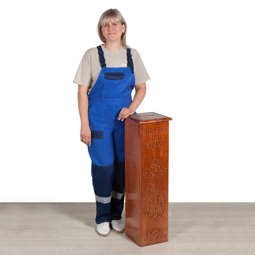 Ящик для пожертвований "Суздальский", цвет "кипарис", напольный, прямой, 25х25х90 см фото 7 Ящик для пожертвований "Суздальский", цвет "кипарис", напольный, прямой, 25х25х90 см фото 7