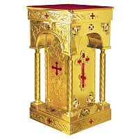Подставка церковная "Палестинская" с арками, эмаль, литье, 52х52х92 см