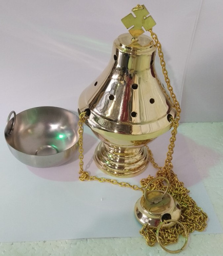 Кадило № 54, латунь, 11,7х20,1 см, №1, У 13-0276 фото 2