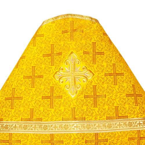 Иерейское облачение, парча "Афон", желтое с золотом фото 4 Иерейское облачение, парча "Афон", желтое с золотом фото 4