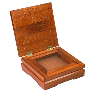 Ковчег для мощей, цвет "кипарис", без резьбы, 18х18х7 см (сосна)
