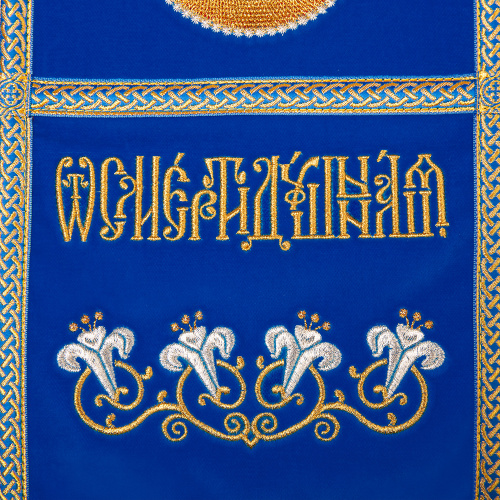 Плащаница Успение Божией Матери, бархат, 88х57 см фото 5