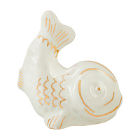 Сувенир фарфоровый "Рыбка" белый, 5х5,5 см
