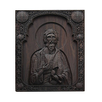 Икона апостола Андрея Первозванного, деревянная резная