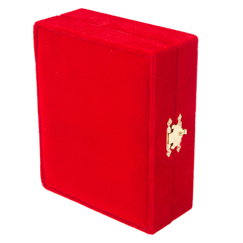 Складень венчальный с ликами Спасителя и Божией Матери "Казанская", 14х17 см, бархат, стразы фото 9