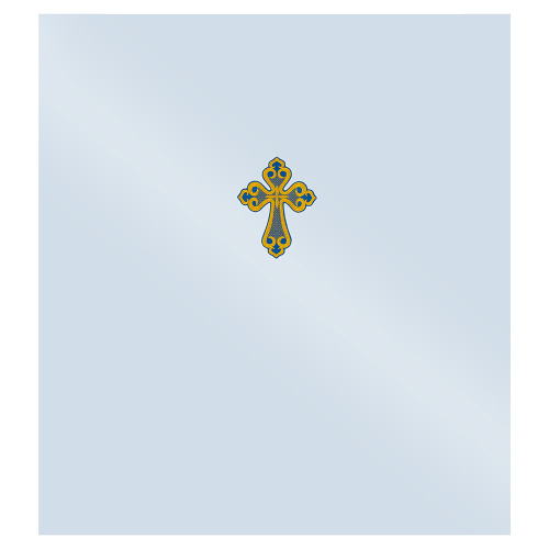 Катапетасма с вышитым крестом, креп-сатин, 140х320 см фото 2 Катапетасма с вышитым крестом, креп-сатин, 140х320 см фото 2