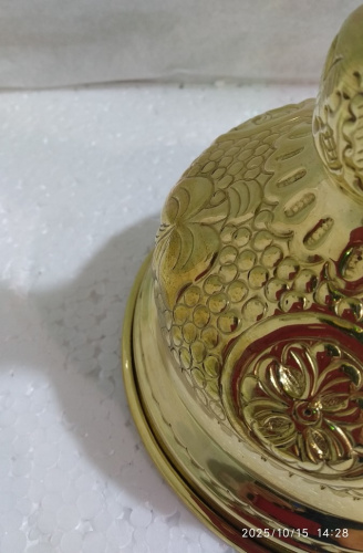 Подсвечник напрестольный, латунь, 13х34 см, №2, У 13-0315 фото 4 Подсвечник напрестольный, латунь, 13х34 см, №2, У 13-0315 фото 4