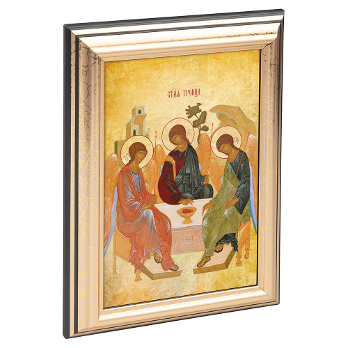 Икона Святой Троицы в пластиковой рамке, 13х1,5х18 см
