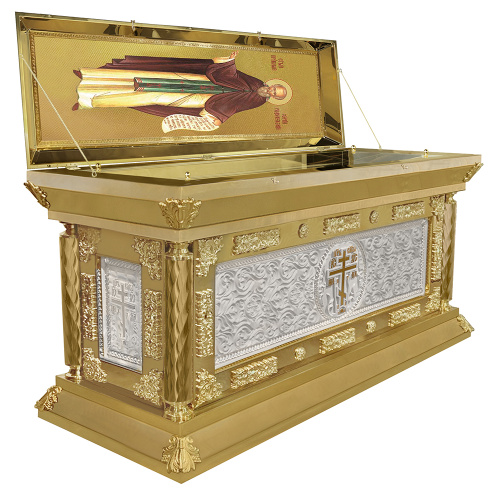 Рака под мощи с подставкой "Елеонская", 165х63х88 см фото 3 Рака под мощи с подставкой "Елеонская", 165х63х88 см фото 3