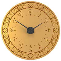 Часы настенные "Суздальские" позолоченные, с буквенной цифирью, круглые, диаметр 98 см